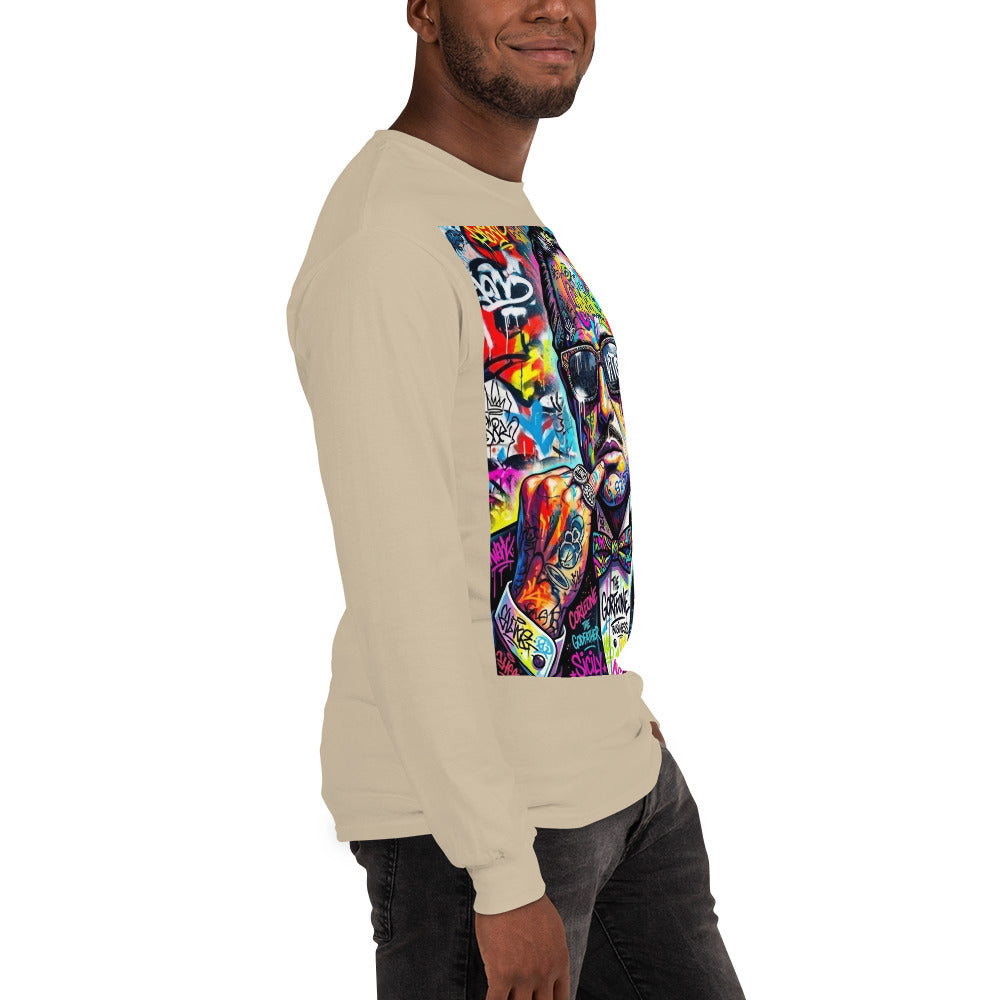 BlackStamp The Godfather Men’s Long Sleeve Shirt graphic t-shirt, product image 63