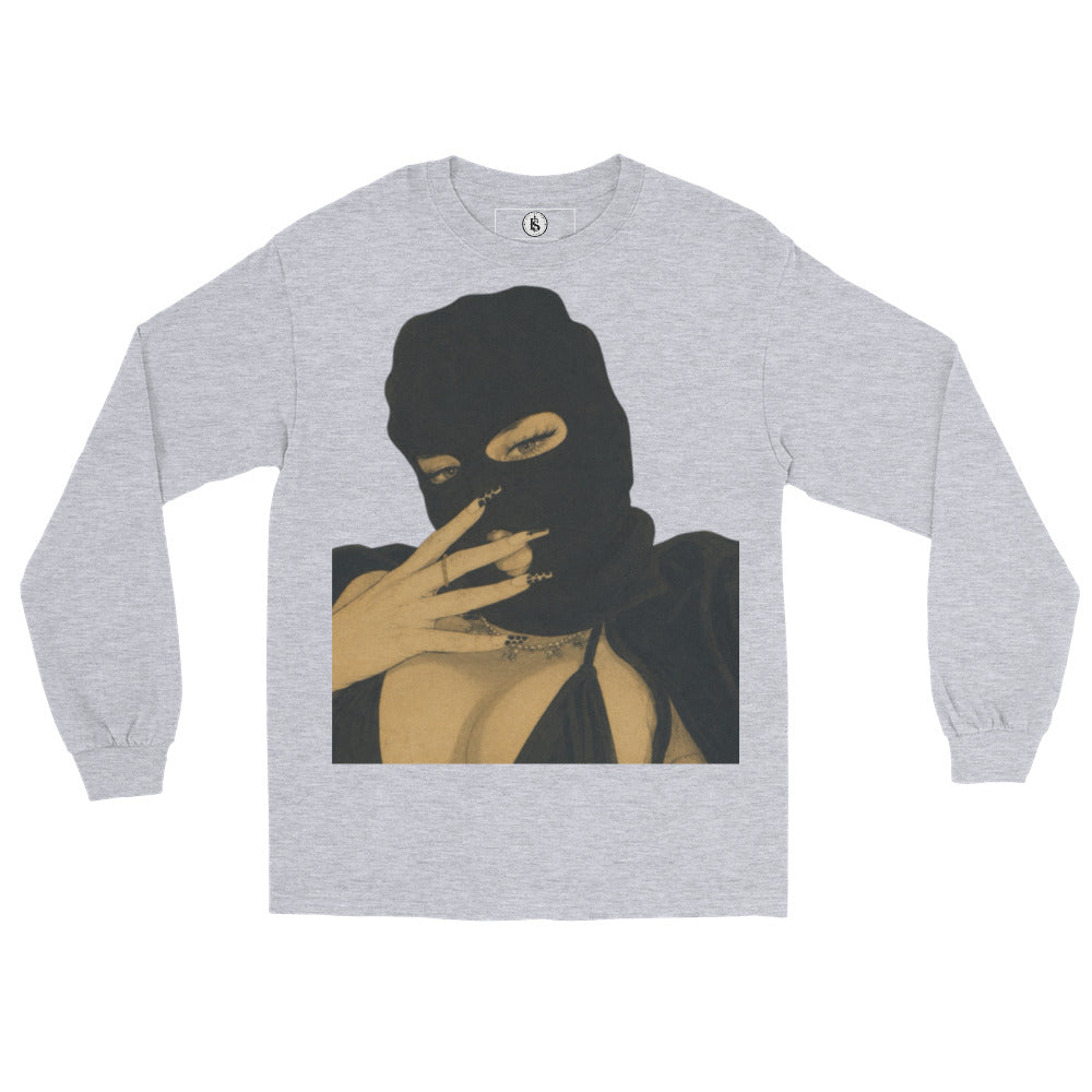 BlackStamp Ski mask Girl Men’s Long Sleeve Shirt graphic t-shirt, product image 12
