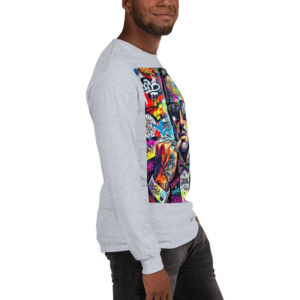 BlackStamp The Godfather Men’s Long Sleeve Shirt graphic t-shirt, product image 62