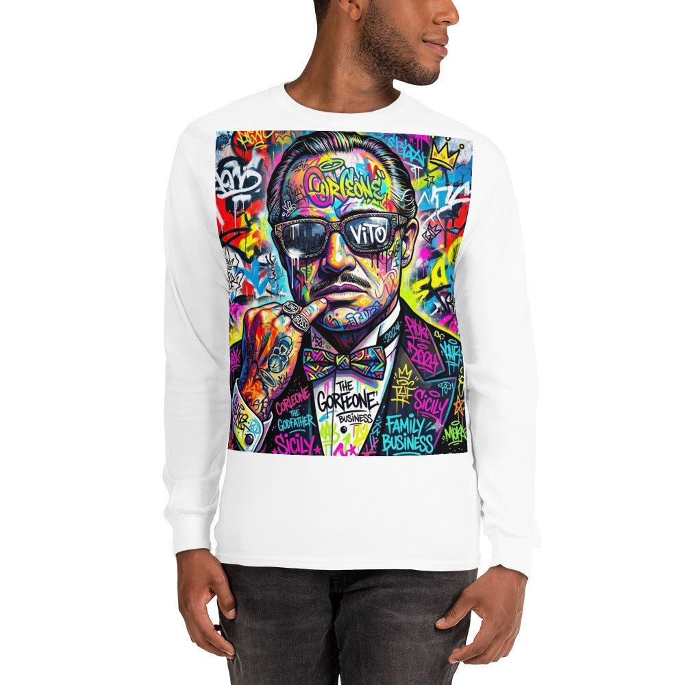 BlackStamp The Godfather Men’s Long Sleeve Shirt graphic t-shirt, product image 33
