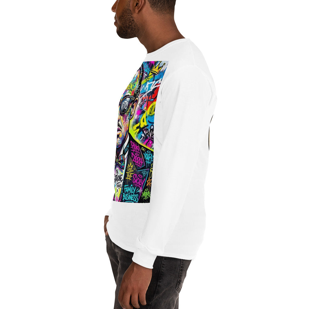 BlackStamp The Godfather Men’s Long Sleeve Shirt graphic t-shirt, product image 55