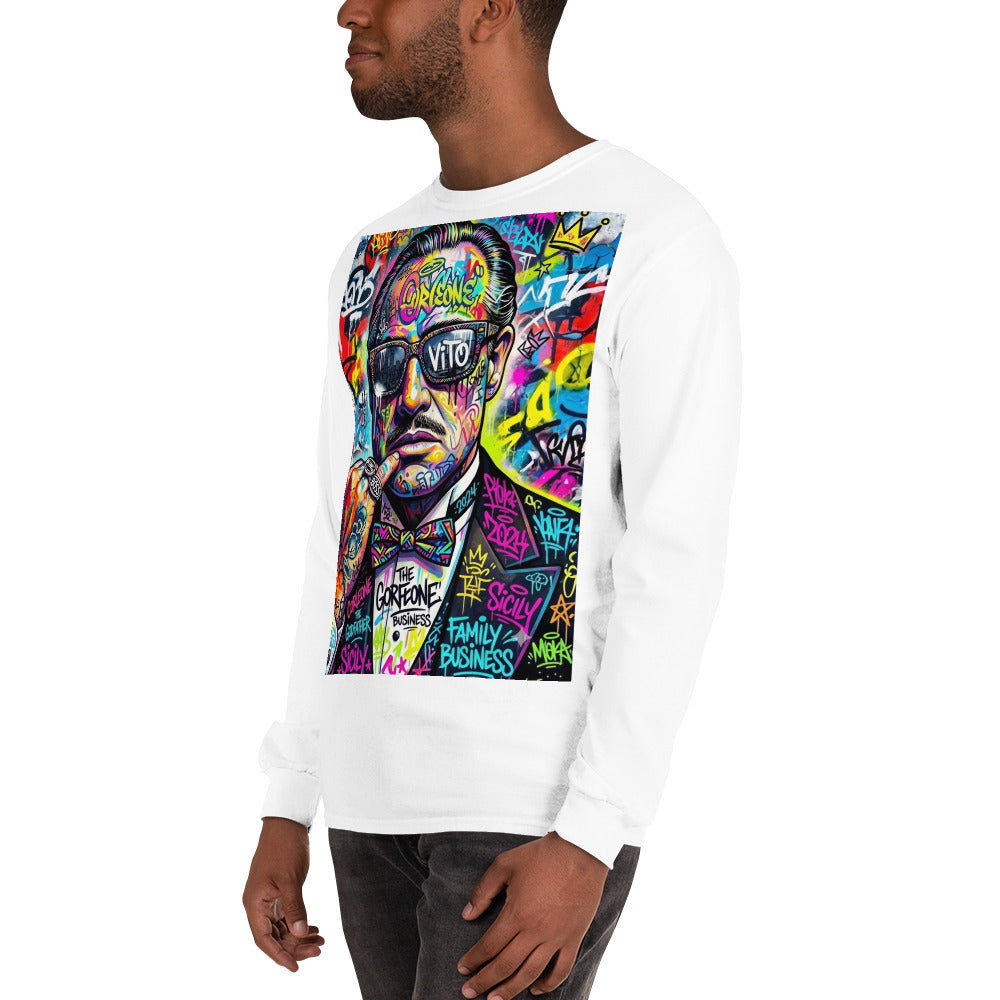 BlackStamp The Godfather Men’s Long Sleeve Shirt graphic t-shirt, product image 77