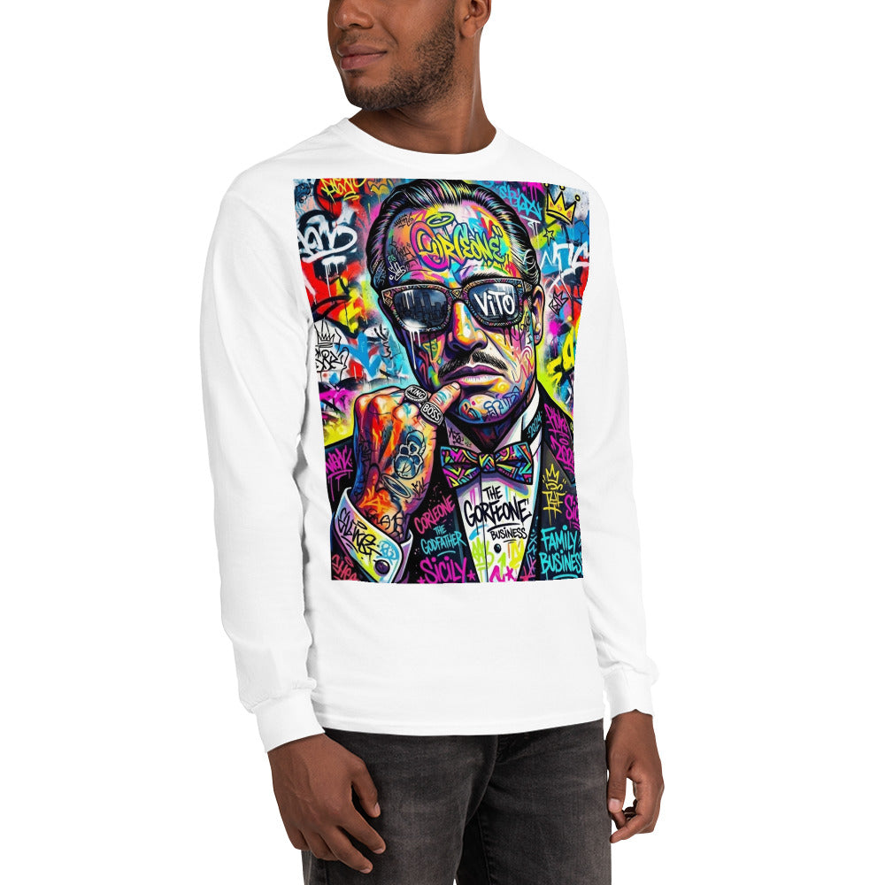 BlackStamp The Godfather Men’s Long Sleeve Shirt graphic t-shirt, product image 88