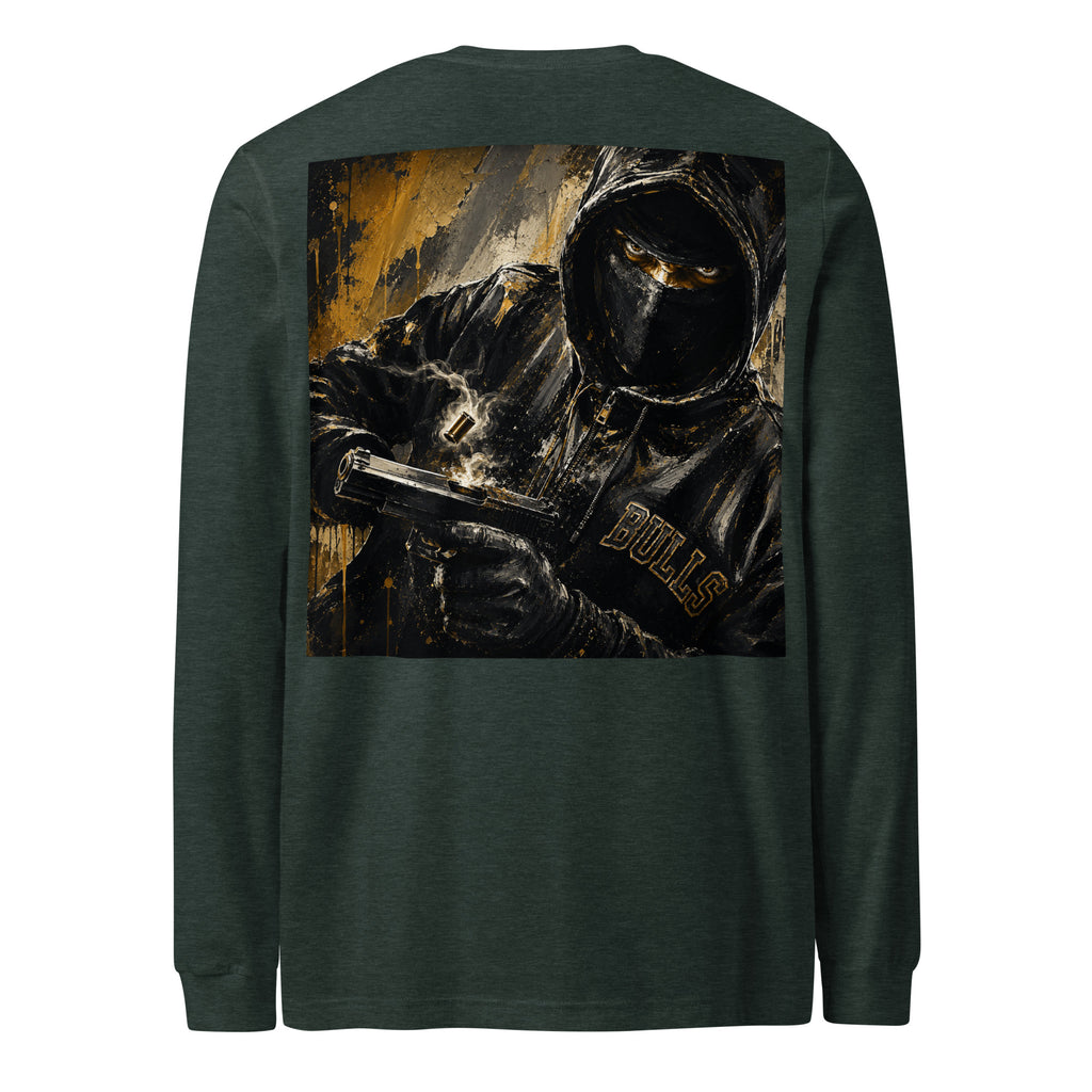 BlackStamp Gunman Unisex Long Sleeve Tee graphic t-shirt, product image 14