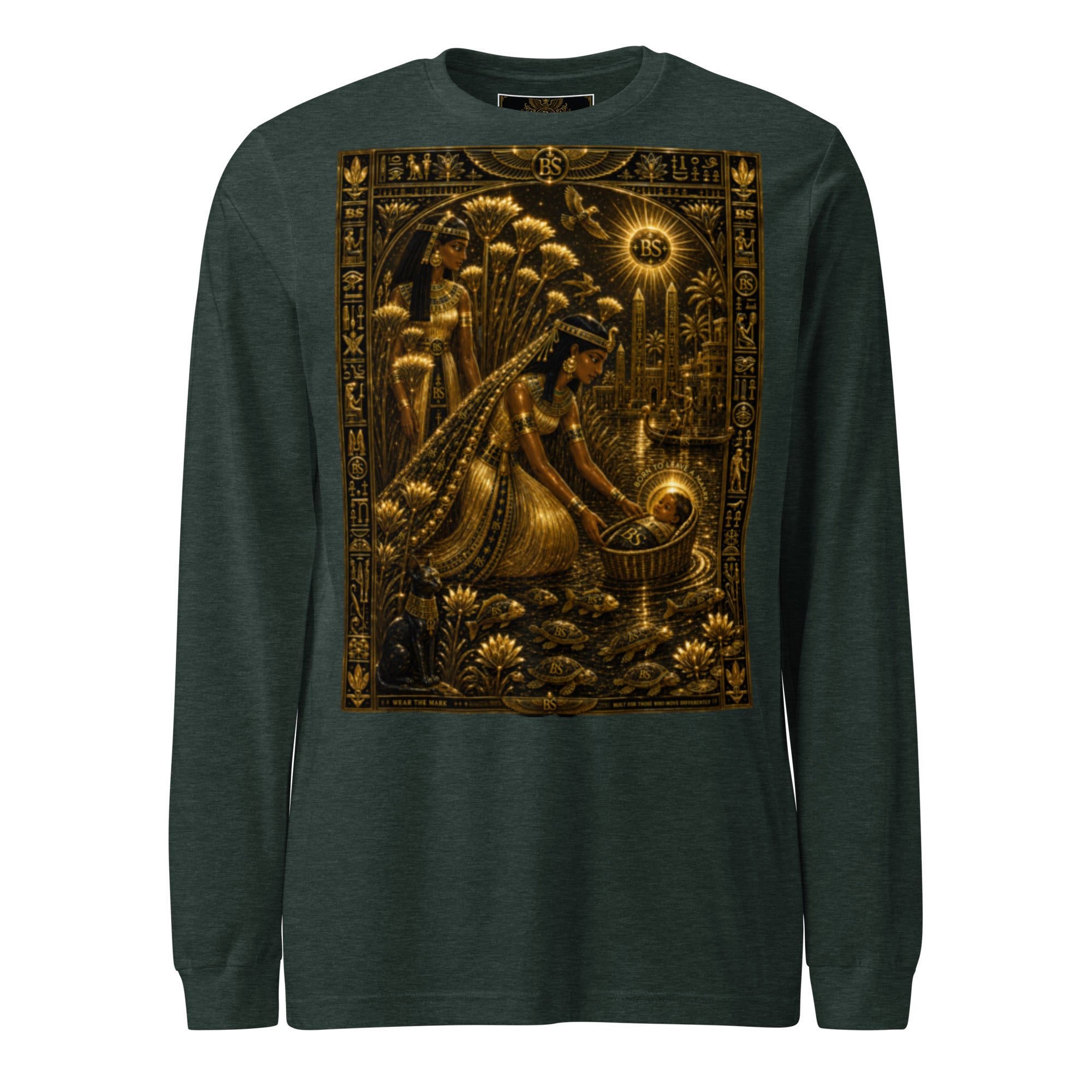 BlackStamp Gunman Unisex Long Sleeve Tee graphic t-shirt, product image 6