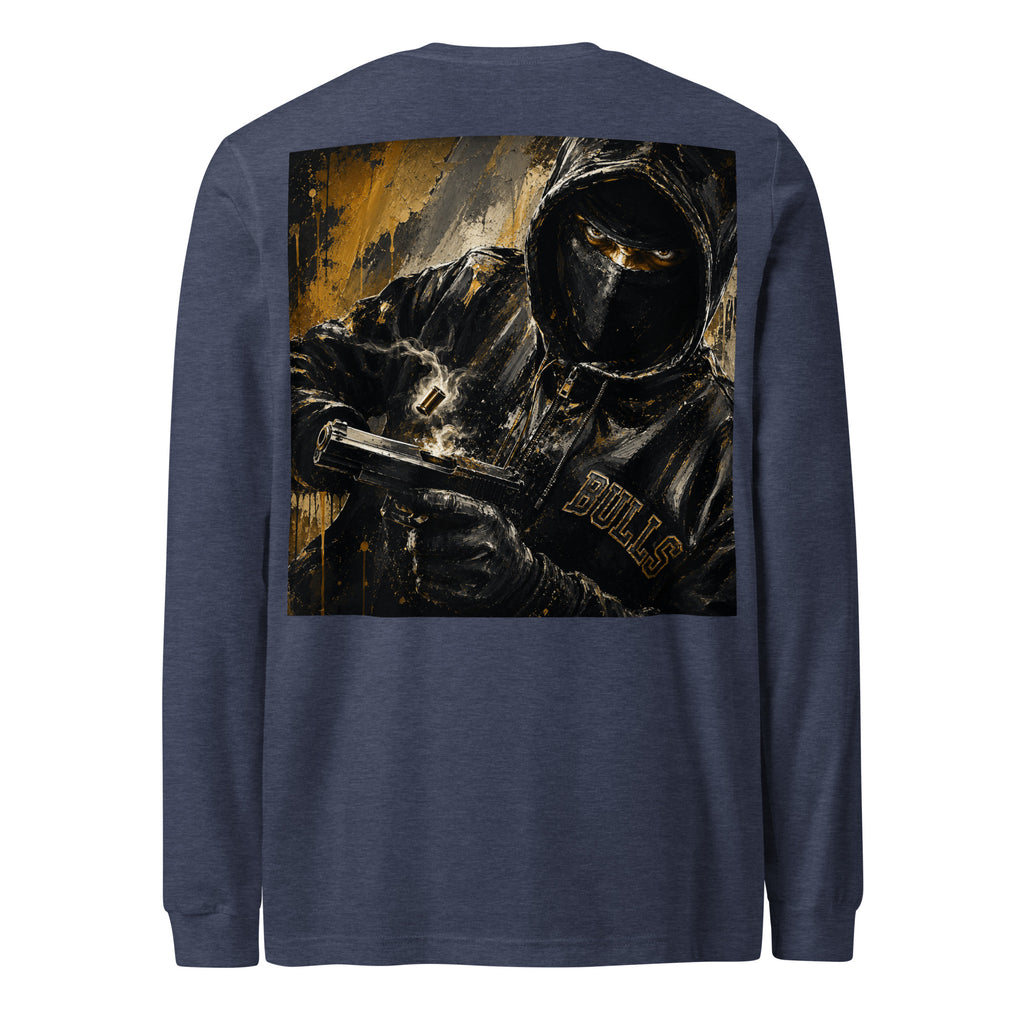 BlackStamp Gunman Unisex Long Sleeve Tee graphic t-shirt, product image 15