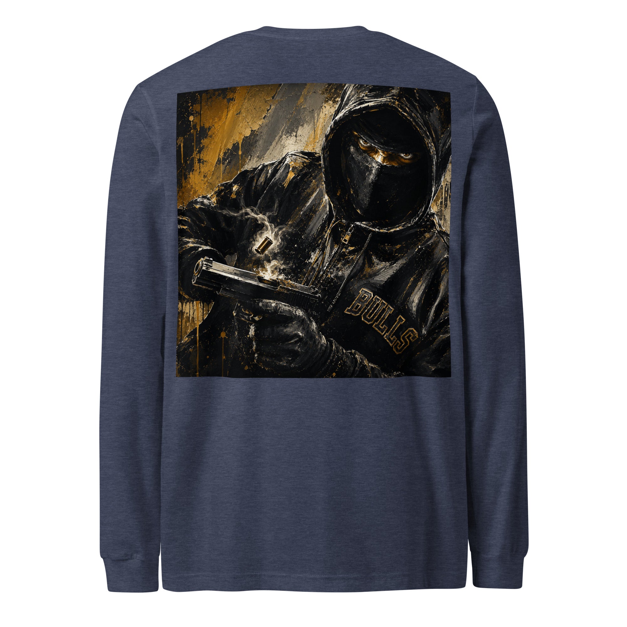 BlackStamp Gunman Unisex Long Sleeve Tee graphic t-shirt, product image 15