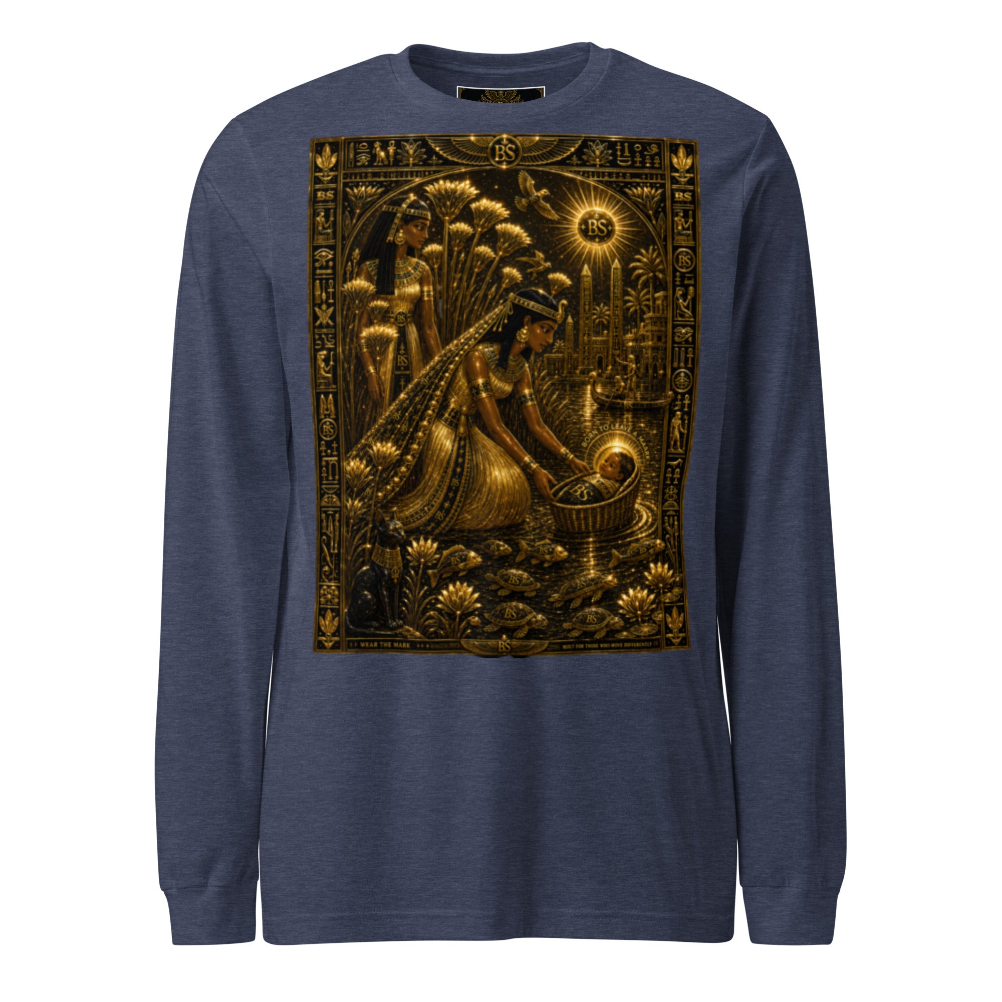 BlackStamp Gunman Unisex Long Sleeve Tee graphic t-shirt, product image 7