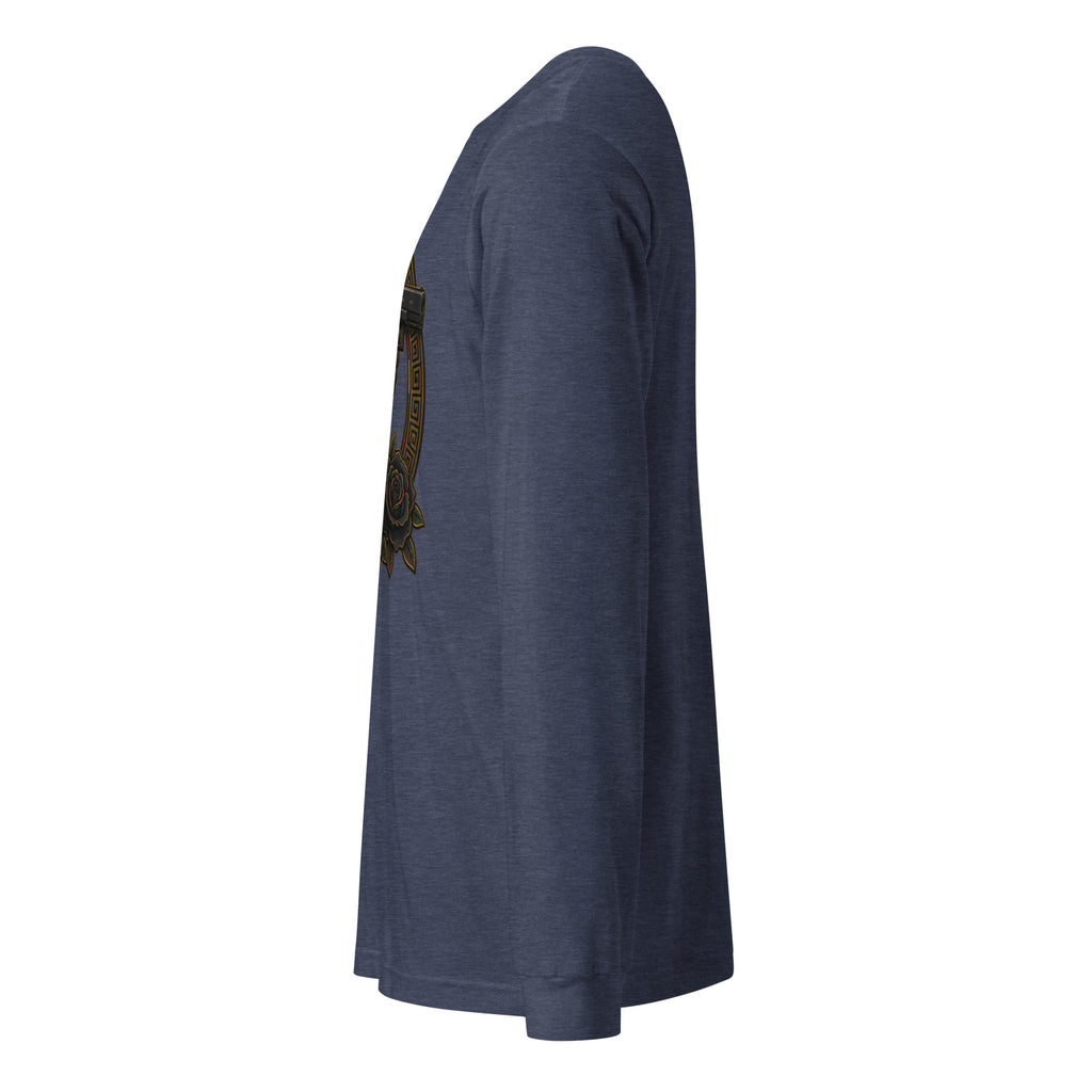 BlackStamp Gunman Mary Jane Lips Unisex Long Sleeve Tee graphic t-shirt, product image 13