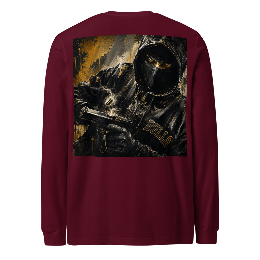 BlackStamp Gunman Unisex Long Sleeve Tee graphic t-shirt, product image 12