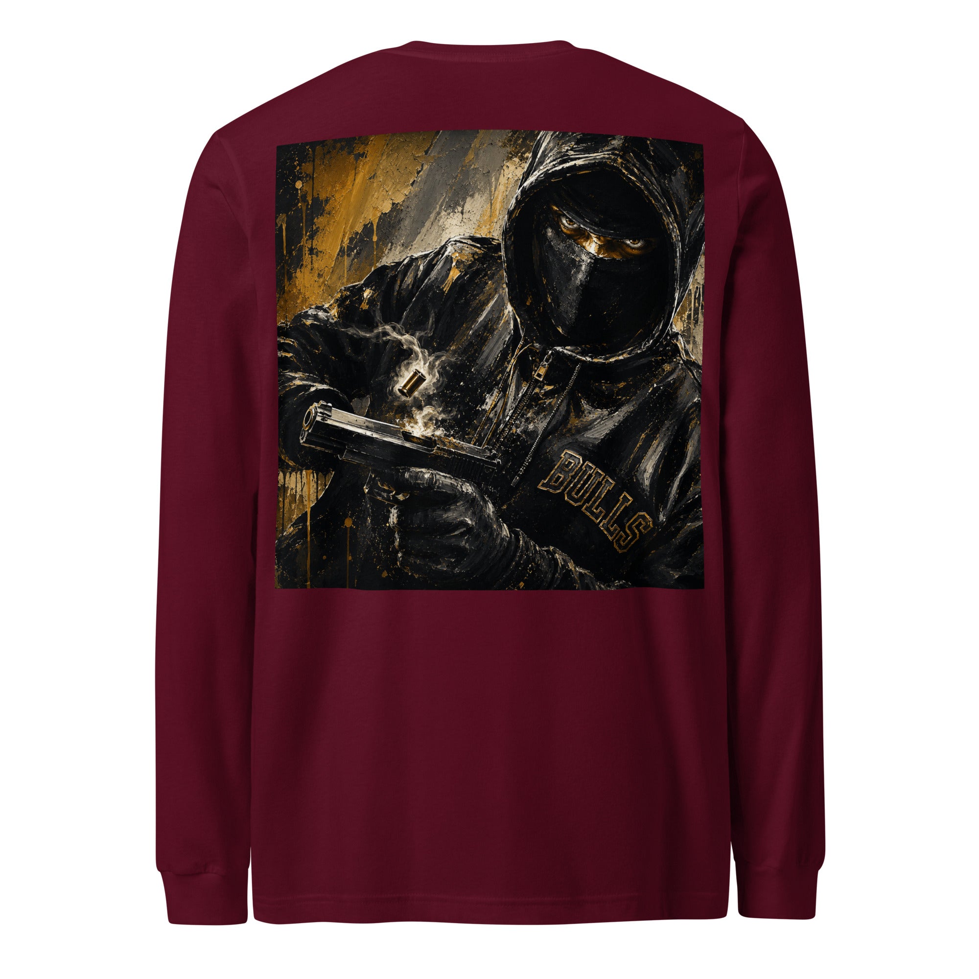 BlackStamp Gunman Unisex Long Sleeve Tee graphic t-shirt, product image 12