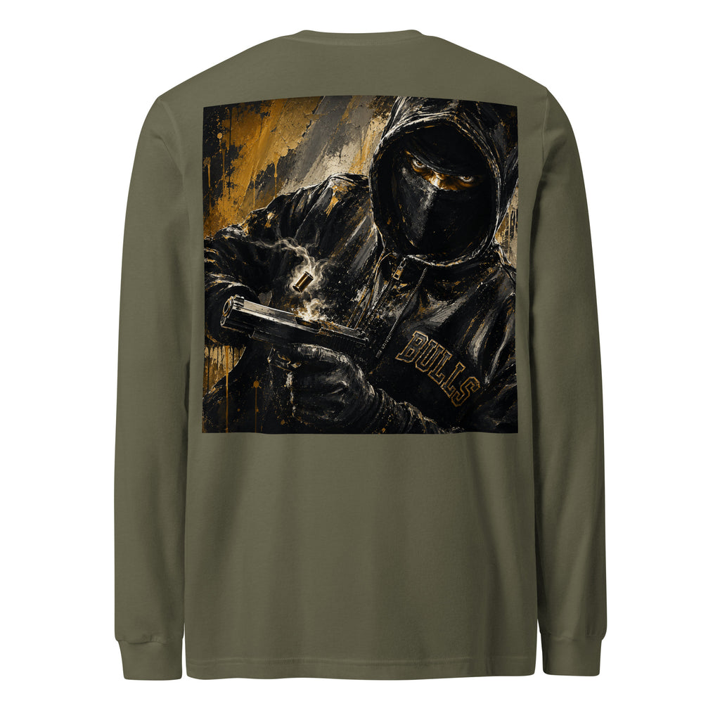 BlackStamp Gunman Unisex Long Sleeve Tee graphic t-shirt, product image 16