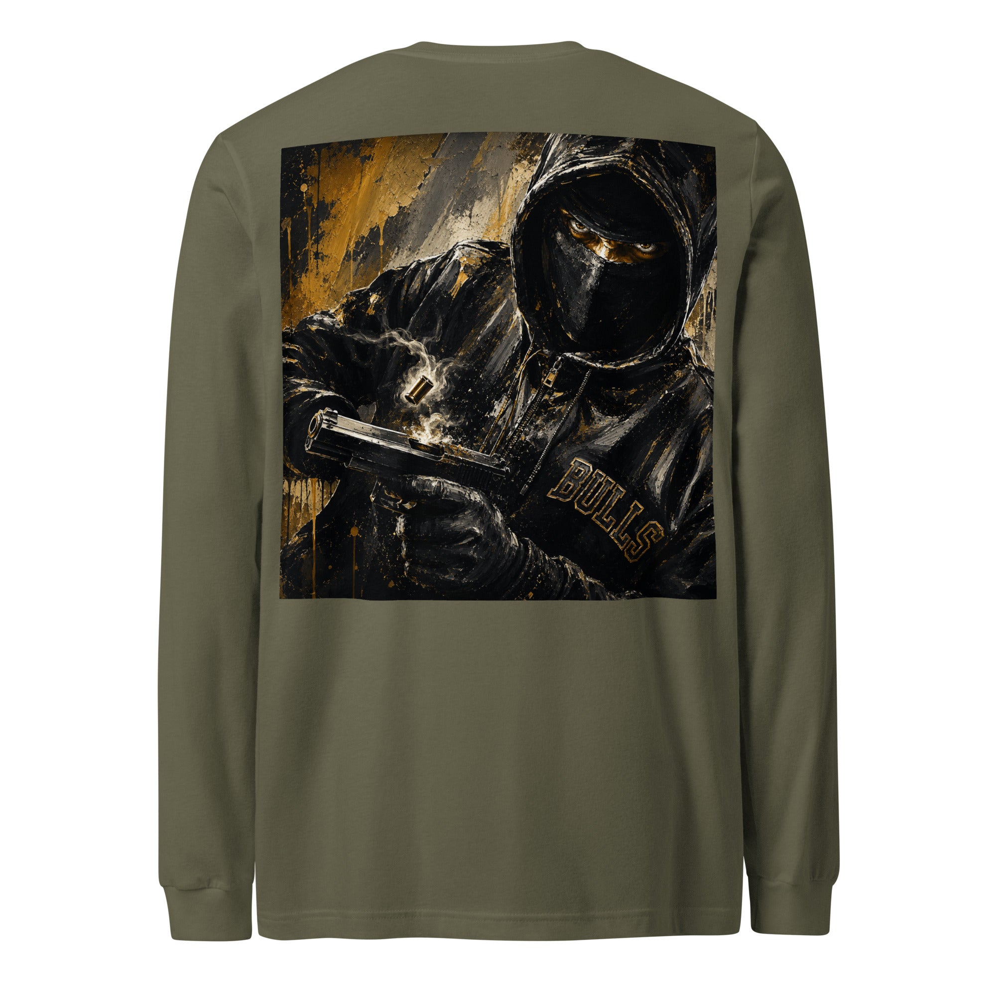 BlackStamp Gunman Unisex Long Sleeve Tee graphic t-shirt, product image 16