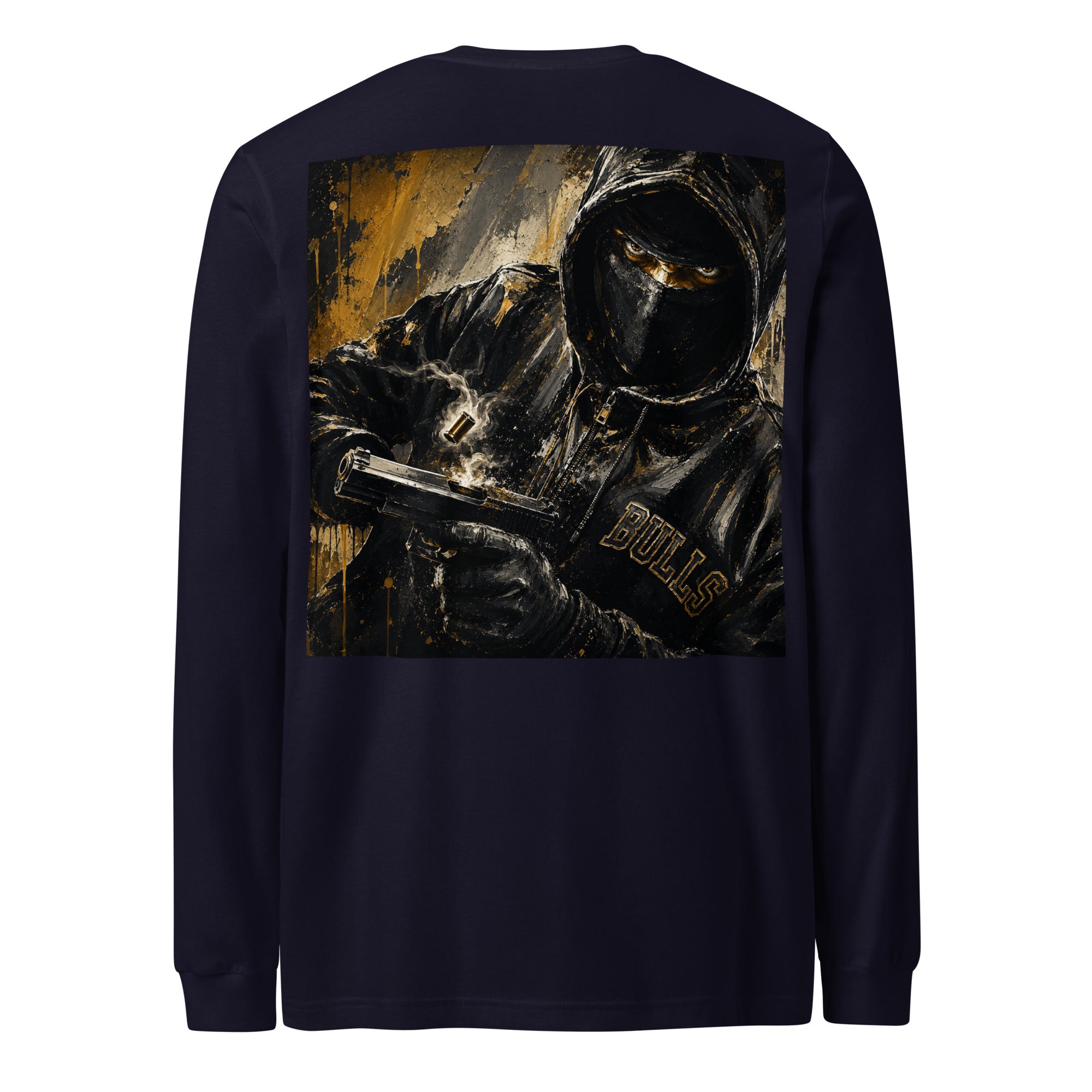 BlackStamp Gunman Unisex Long Sleeve Tee graphic t-shirt, product image 11