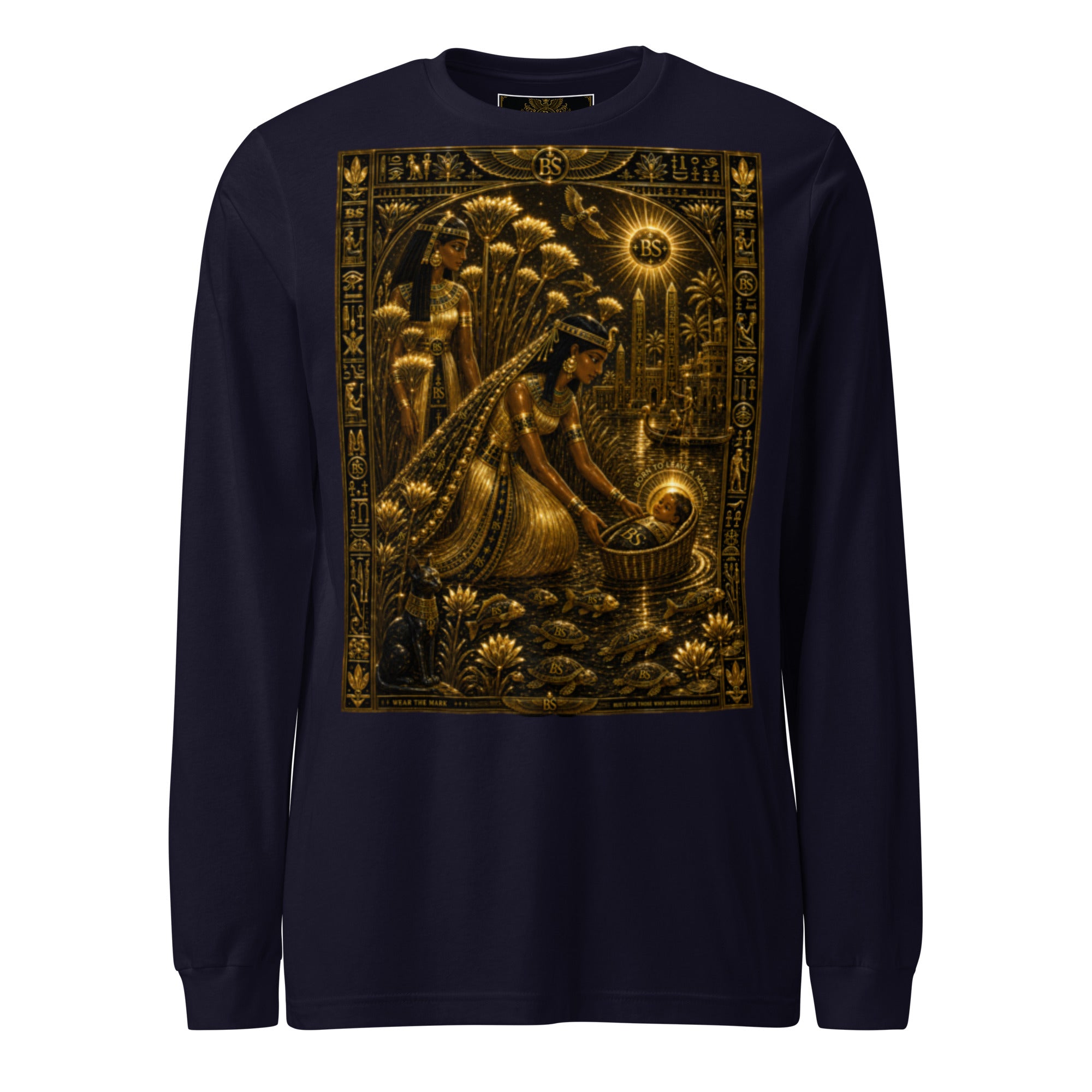 BlackStamp Gunman Unisex Long Sleeve Tee graphic t-shirt, product image 3