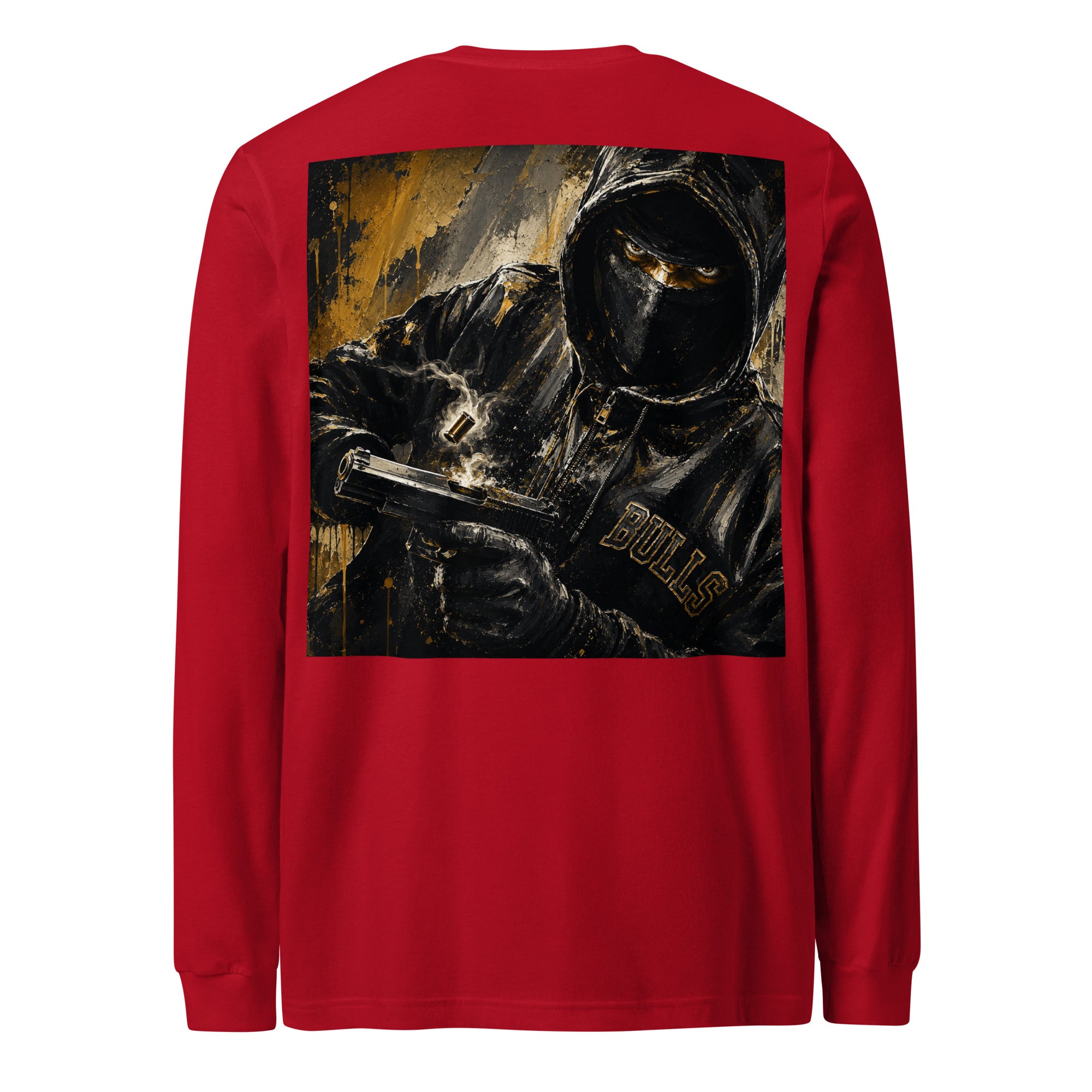 BlackStamp Gunman Unisex Long Sleeve Tee graphic t-shirt, product image 13