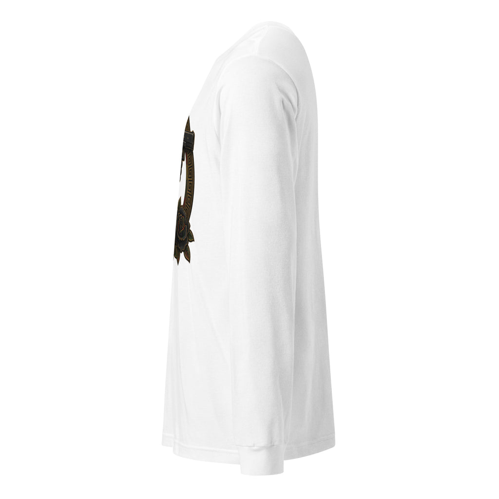 BlackStamp Gunman Mary Jane Lips Unisex Long Sleeve Tee graphic t-shirt, product image 15