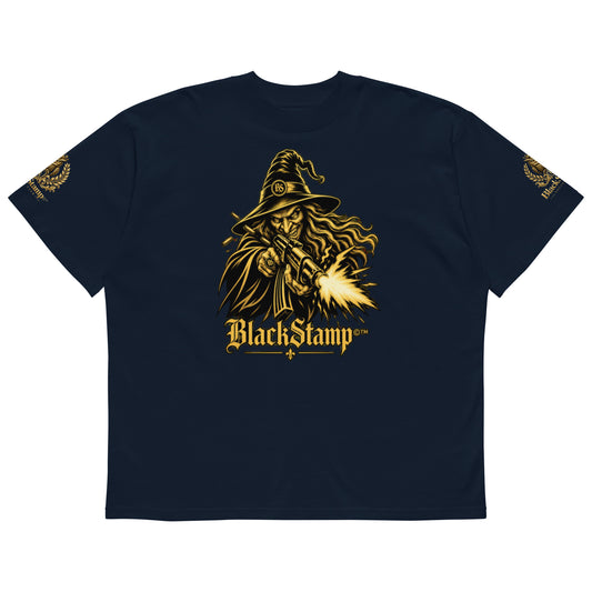 BlackStamp©™ Organic Oversized High-Neck T-Shirt 001 – Produktansicht 2