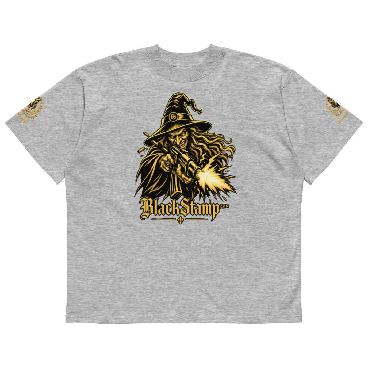 BlackStamp©™ Organic Oversized High-Neck T-Shirt 001 – Produktansicht 3