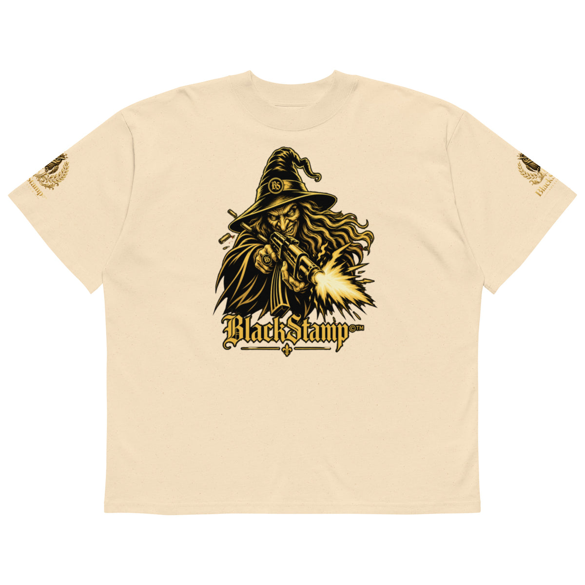 BlackStamp©™ Organic Oversized High-Neck T-Shirt 001 – Produktansicht 4