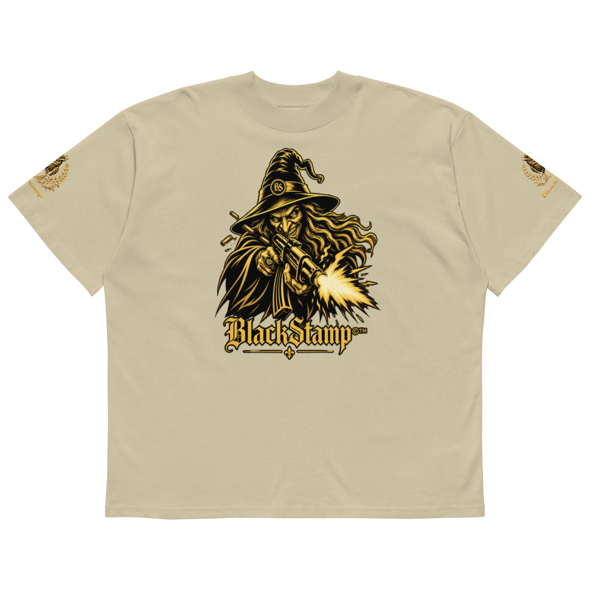 BlackStamp©™ Organic Oversized High-Neck T-Shirt 001 – Produktansicht 5