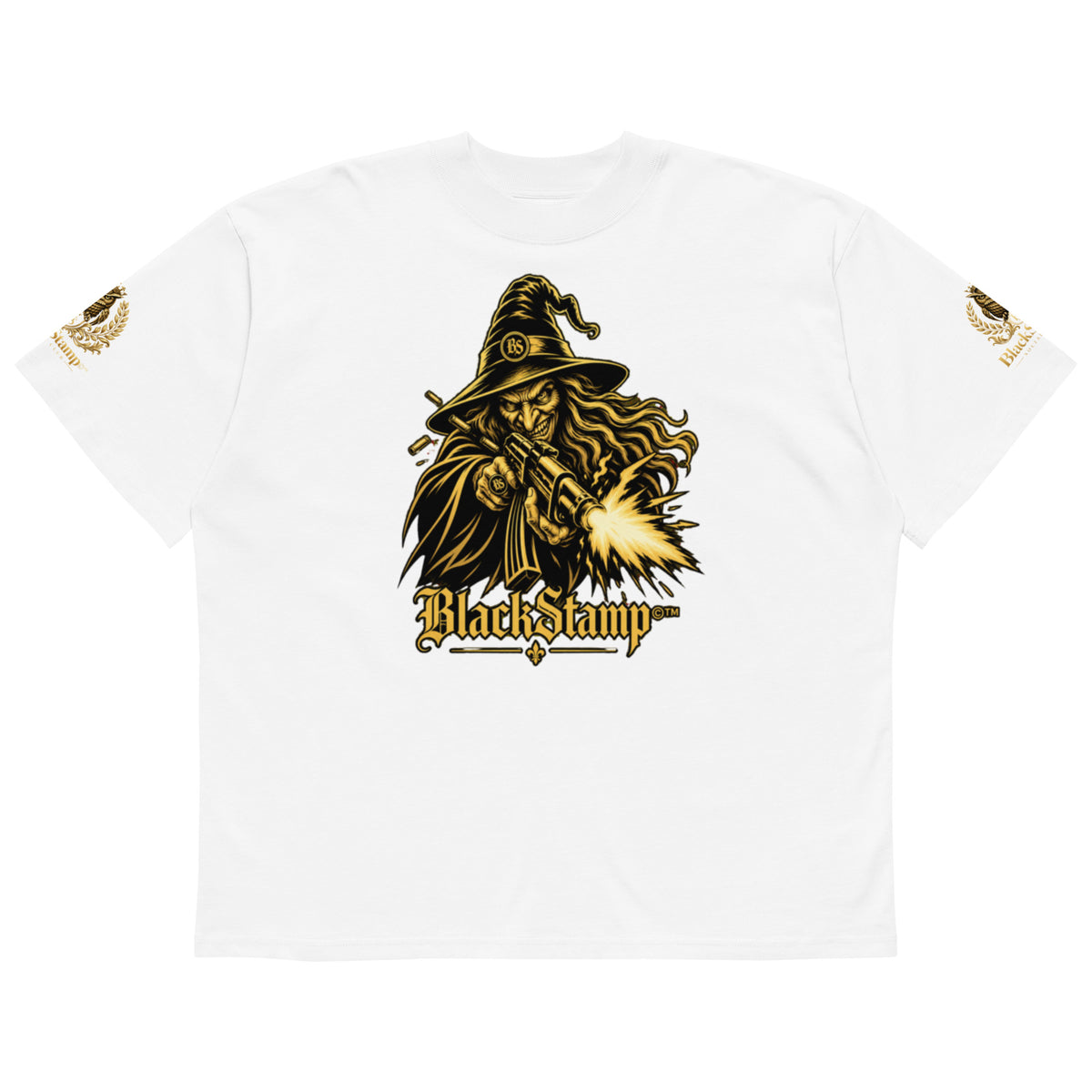 BlackStamp©™ Organic Oversized High-Neck T-Shirt 001 – Produktansicht 6