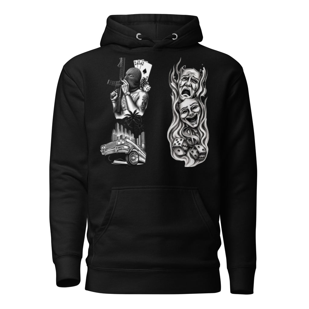 BlackStamp Crime and Chaos Hoodie premium hoodie, product image 1