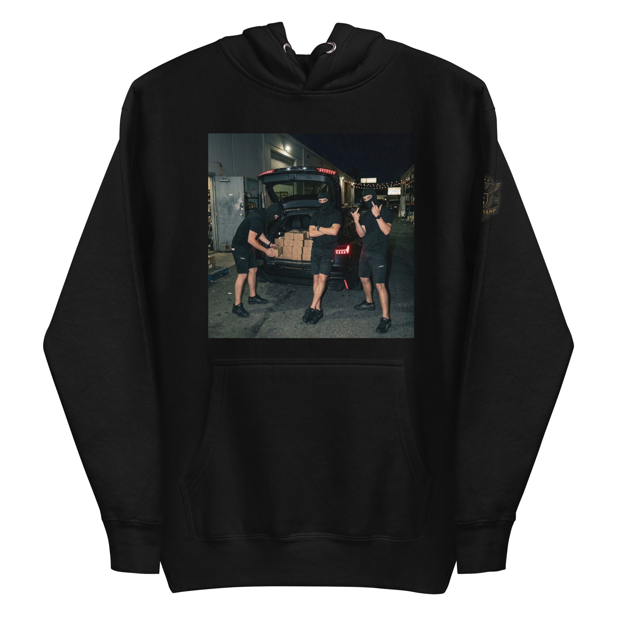 BlackStamp Crime Chaos Unisex Hoodie premium hoodie, product image 1