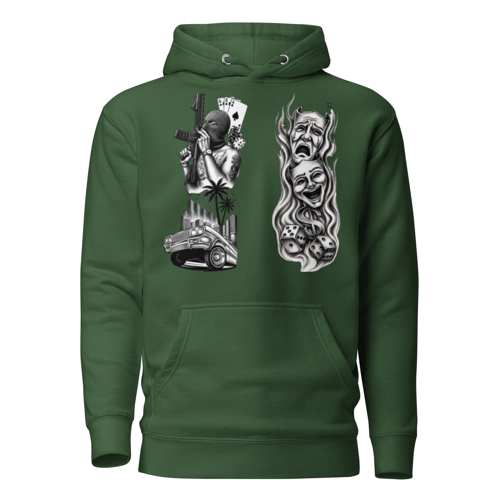BlackStamp Crime and Chaos Hoodie premium hoodie, product image 4