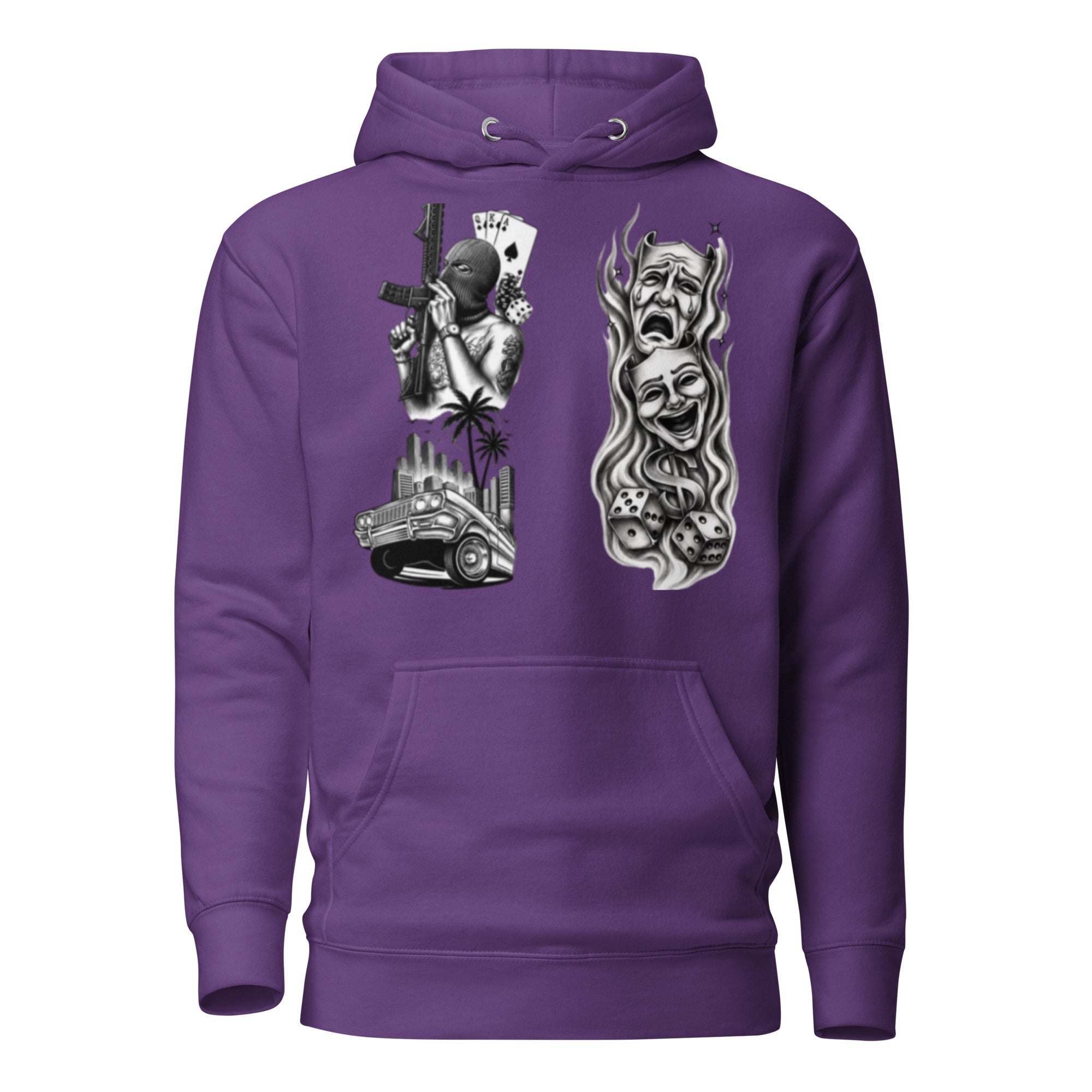 BlackStamp Crime and Chaos Hoodie premium hoodie, product image 3