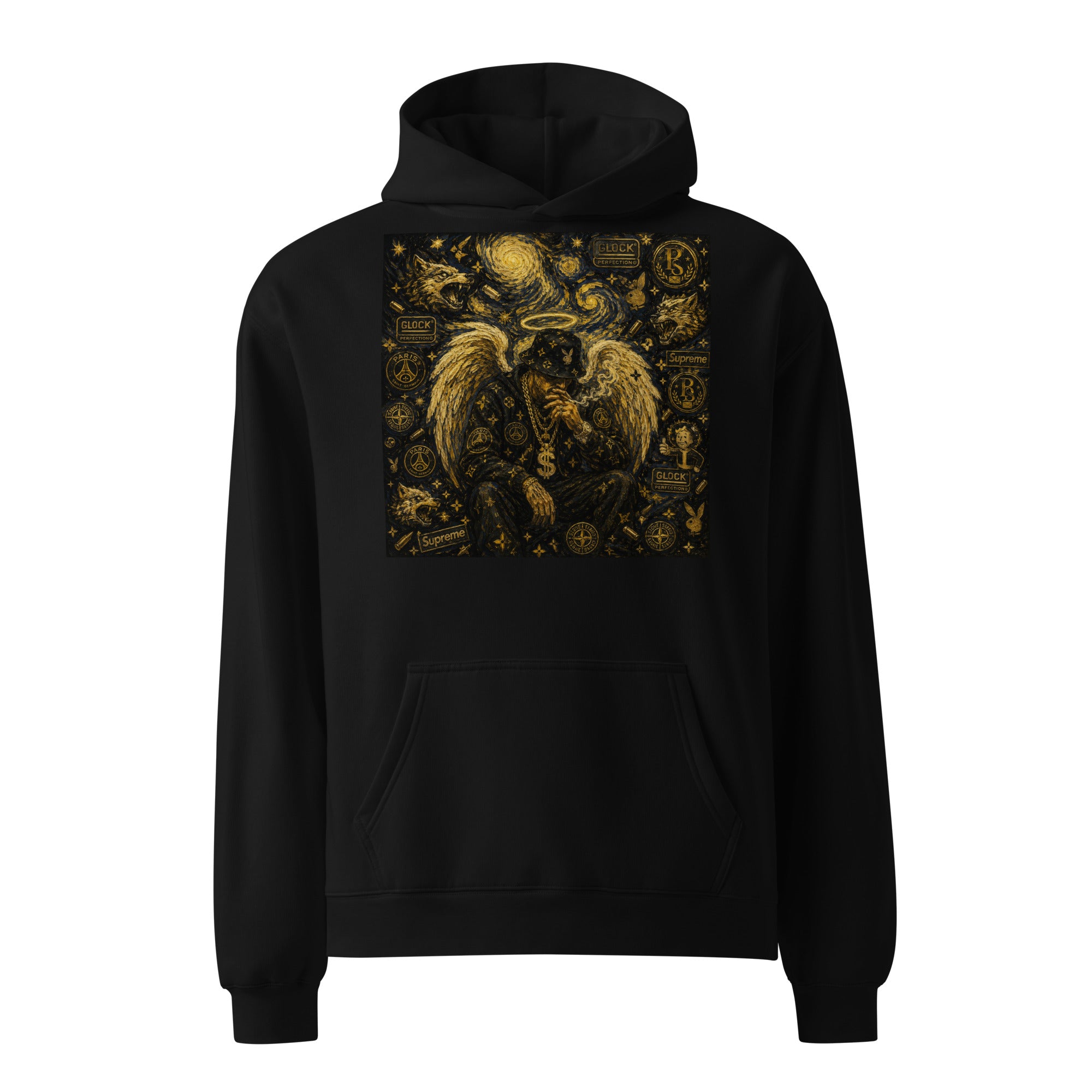 BlackStamp Hood Angel oversized hoodie premium hoodie, product image 2