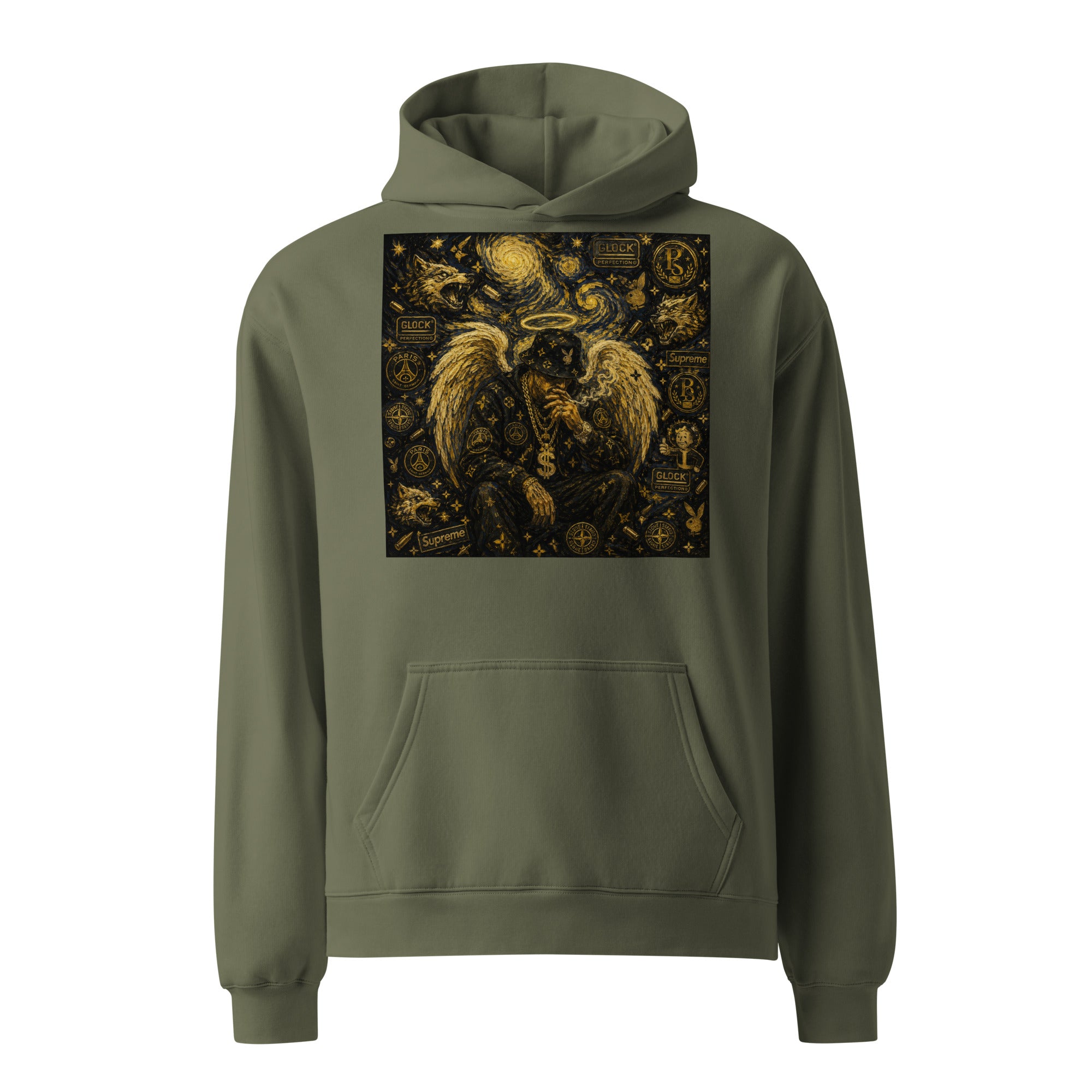 BlackStamp Hood Angel oversized hoodie premium hoodie, product image 6