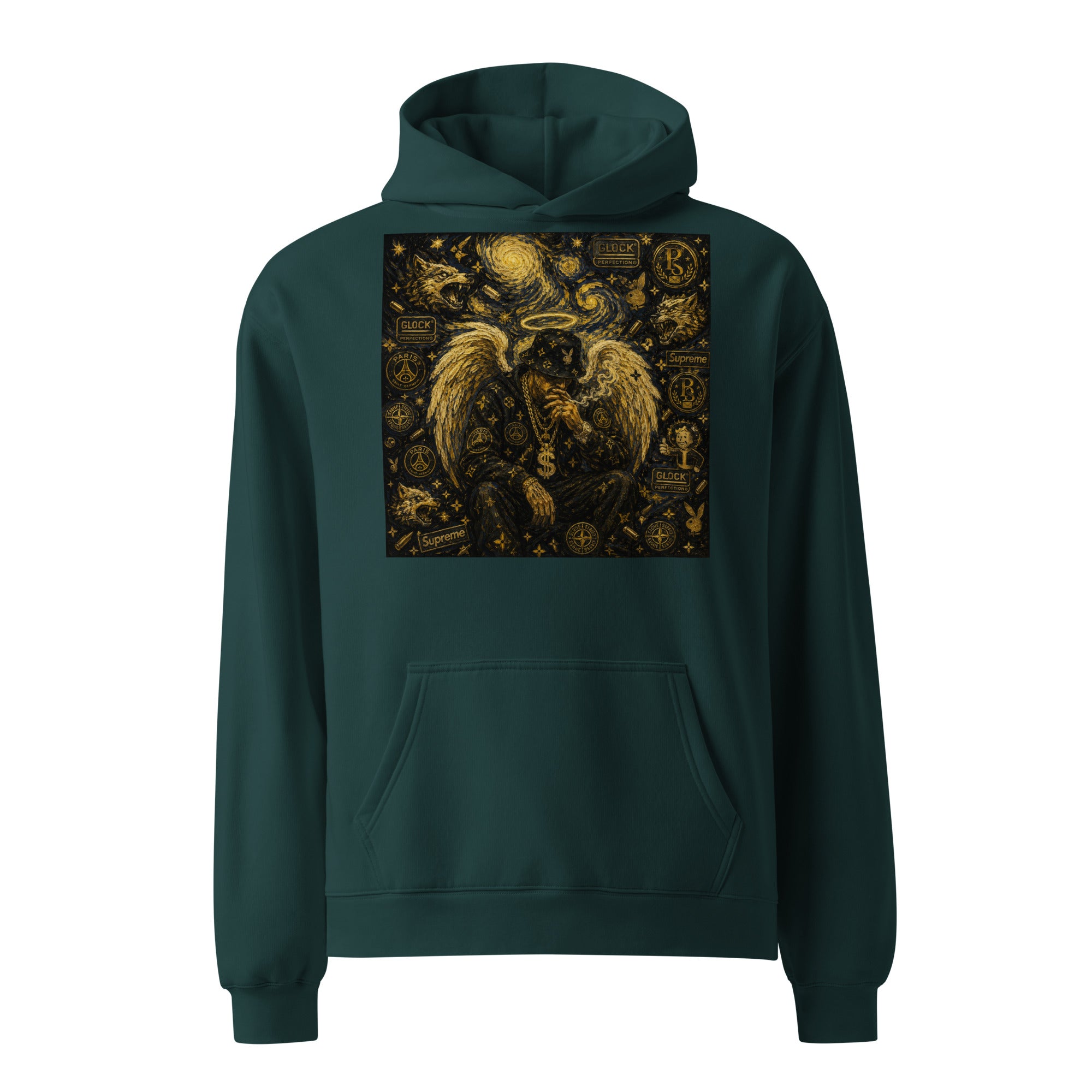 BlackStamp Hood Angel oversized hoodie premium hoodie, product image 3