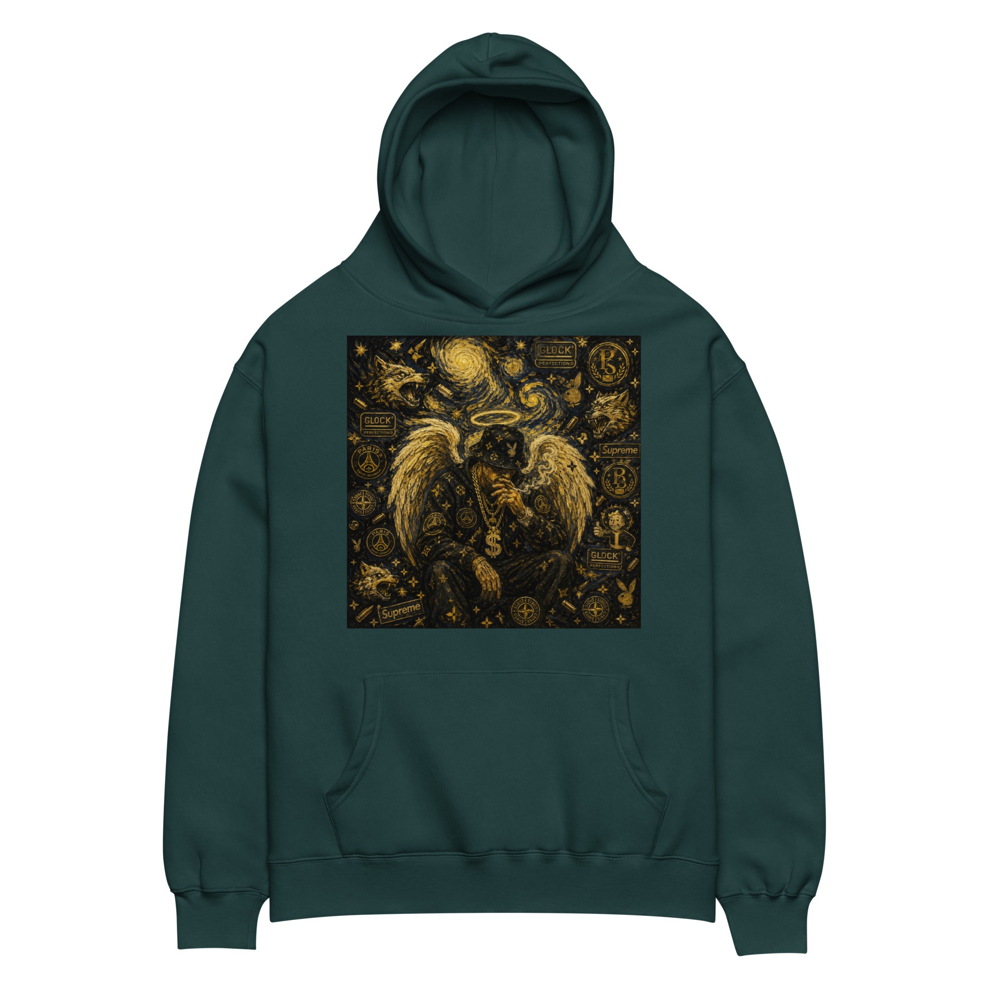 BlackStamp Hood Angel oversized hoodie premium hoodie, product image 11