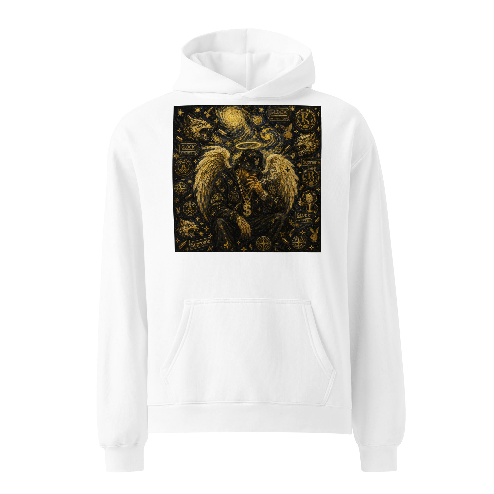 BlackStamp Hood Angel oversized hoodie premium hoodie, product image 9