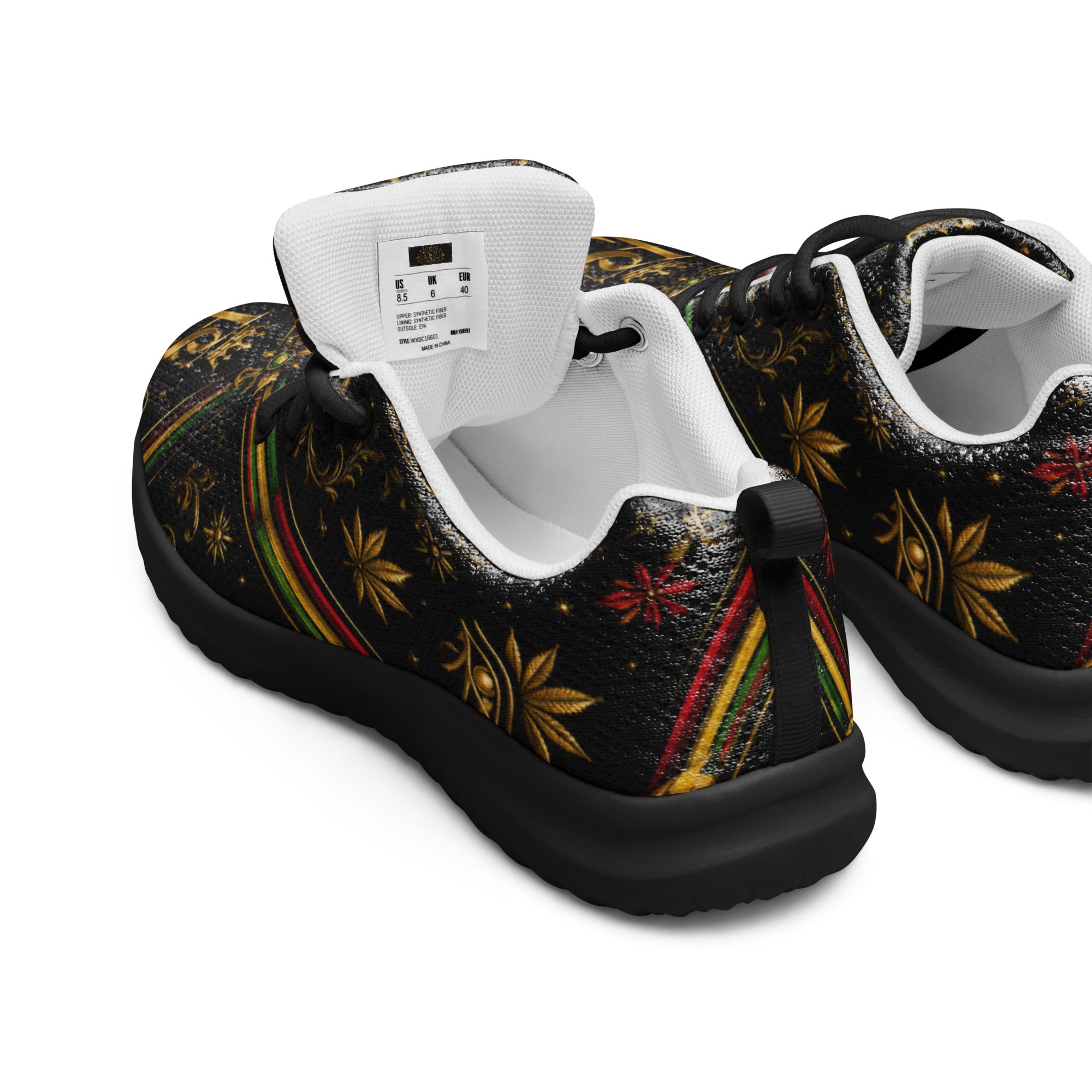 BlackStamp Rasta Lion Women’s athletic shoes designer shoes, product image 2