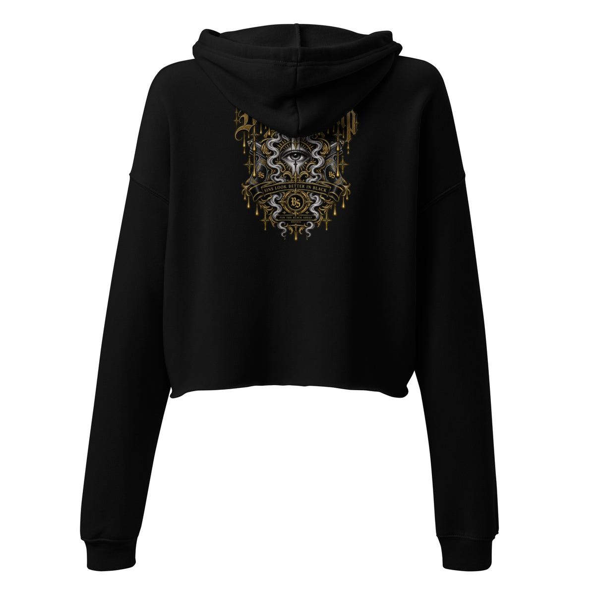 BlackStamp©™ Crop Hoodie 001 – Produktansicht 4
